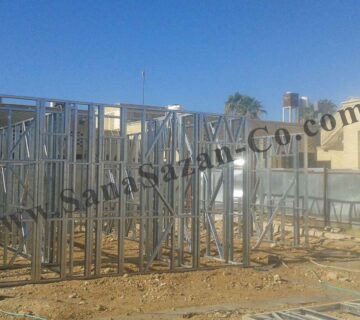 نظارت و مشاوره پروژه 2000 متر مربع زیربنا خوابگاه واقع در پتروشیمی فجر جم با سازه LSF