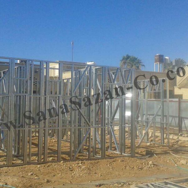 نظارت و مشاوره پروژه 2000 متر مربع زیربنا خوابگاه واقع در پتروشیمی فجر جم با سازه LSF